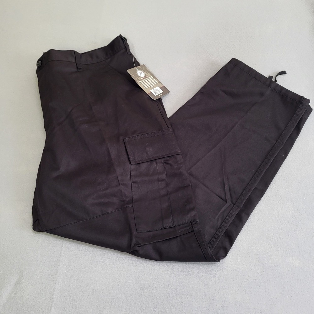 NWT Men's Rothco BDU Battle Dress Uniform Black Cargo Tactical Military Pants XL